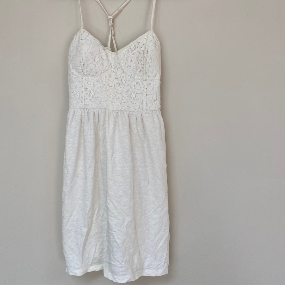 American Eagle White Lace Dress